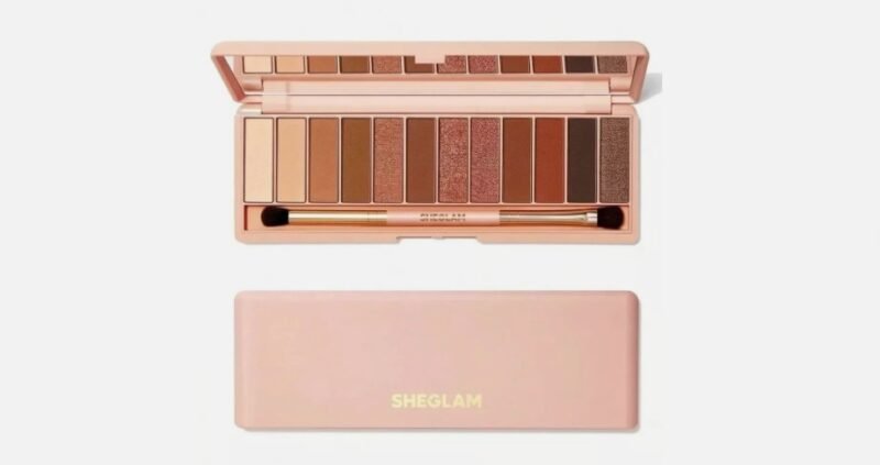 100 SHEGLAM Burgundy palette 12 Colores larga rosa