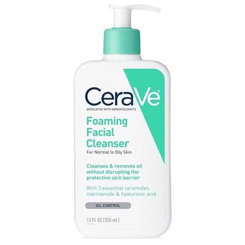 12 0z Cerave foaming cleanser for normal to oily skin 12oz