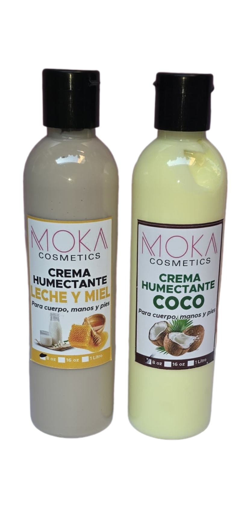 3 Cremas Humectantes Coco y Leche-Miel de MOKA