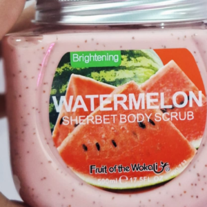 4 Fruit of the wokali Watermelon sherbet body scrub