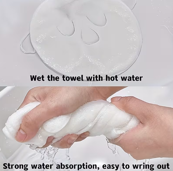 Toalla de cuidado facial reutilizable para vapor caliente y frío