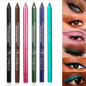 Set de 6 Delineadores Metálicos para Ojos y Labios Davis