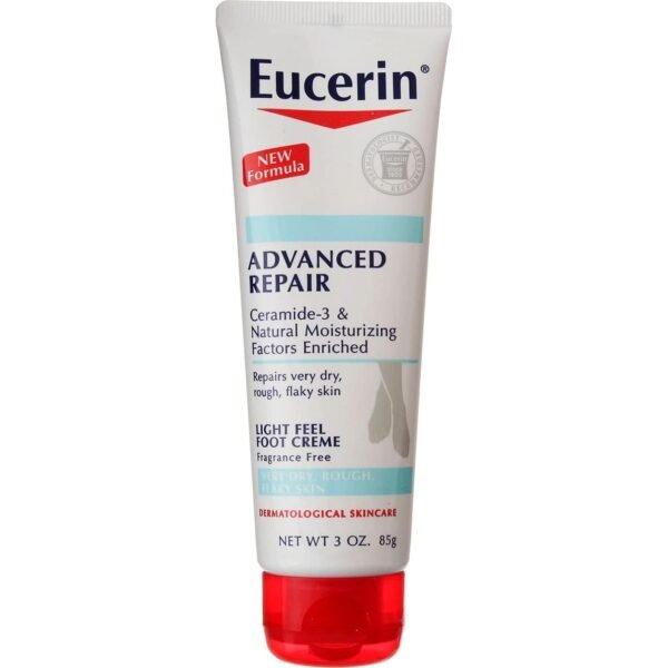 Crema para pies Eucerin con reparación avanzada para una sensación ligera