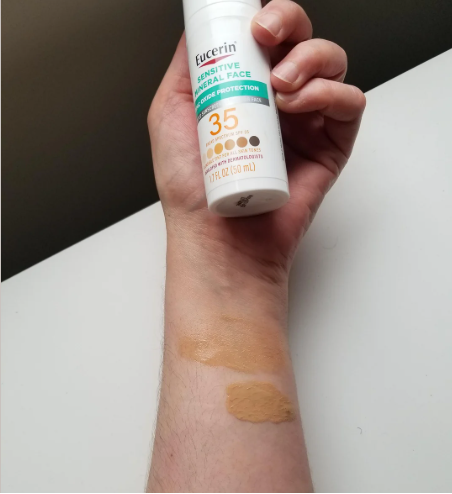 Eucerin Tinted Sensitive Mineral Sunscreen SPF35