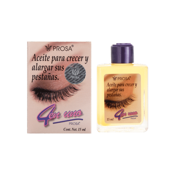 Aceite desmaquillante fortalecedor de pestañas 4 en 1