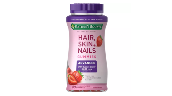 VITAMINAS 2 Nature’s Bounty Advanced Hair, Skin & Nails Gummies (80 gomitas)