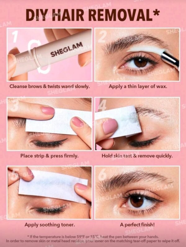 EZ control hair removal and soothing toner/ Lápiz y tónico depilador de cejas SHEGLAM