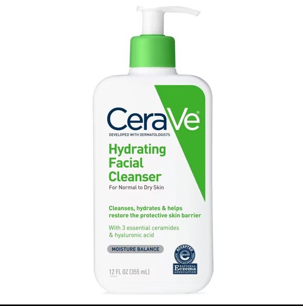 Hydrating facial cleanser for normal to dry skin cerave 12oz