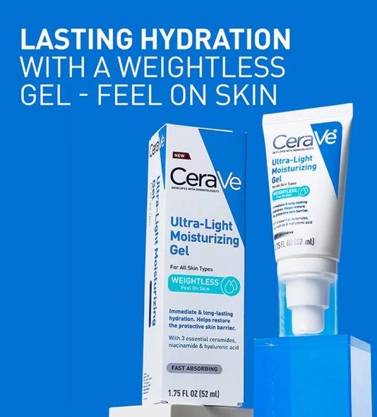 CeraVe Ultra-Light Moisturizing Gel (52 ml)