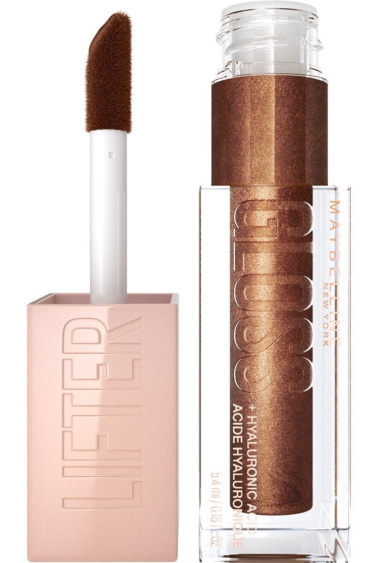 Maybelline Lifter Gloss Dorado Neutro | Brillo Labial con Ácido Hialurónico