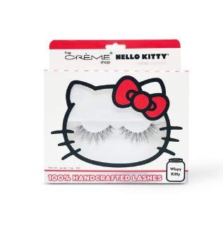Version 1.0.0 The Crème Shop x Hello Kitty Wispy Wink | Pestañas Postizas 100% Hechas a Mano
