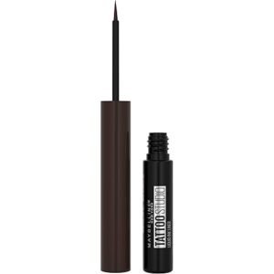 Maybelline TattooStudio Liquid Ink Liner 002 Dark Henna Brown | Delineador Líquido de Larga Duración
