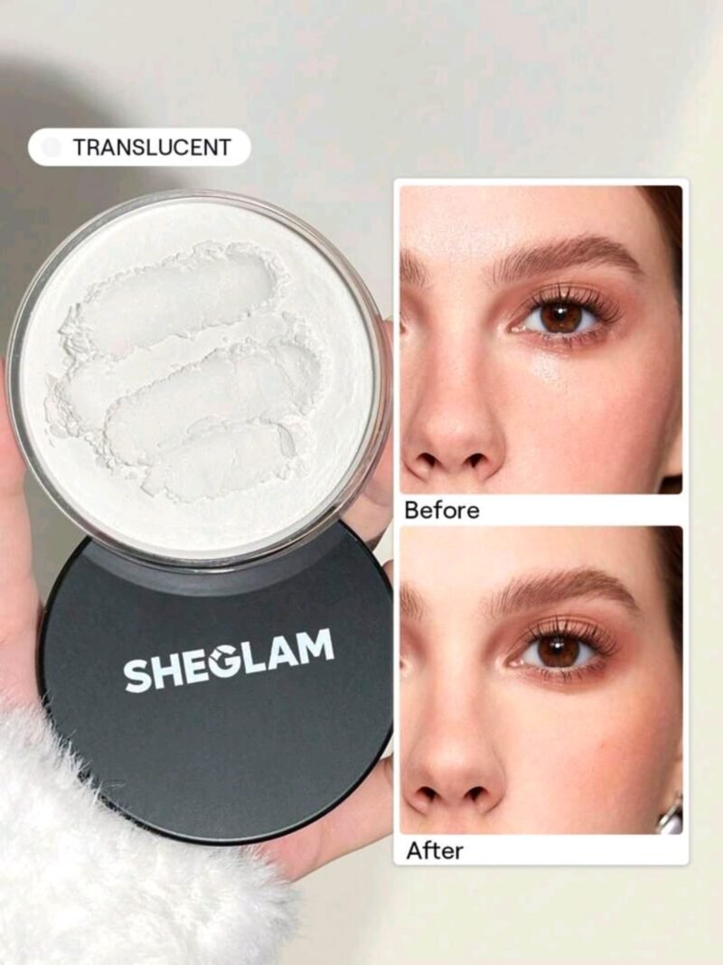 SHEGLAM Baked Glow Setting Powder Translucent | Polvos Sueltos Fijador Translúcido