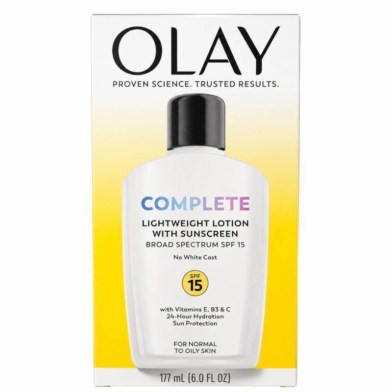 db7495c6-d3d9-4566-a371-47dd49bfc13a Olay Complete Lightweight Lotion SPF 15 Normal to Oily Skin 6 oz | Hidratante Facial Olay Complete SPF 15 para Piel Normal a Grasa