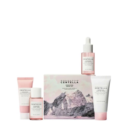 SKIN1004 Madagascar Centella Poremizing Travel Kit 4 pcs | Kit Coreano Mini para Poros y Piel Grasa
