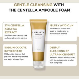 SKIN1004 Madagascar Centella Ampoule Foam 125 ml | Limpiador Facial Coreano Calmante
