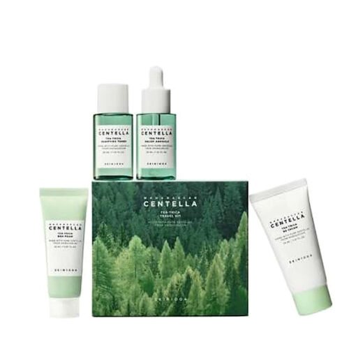 SKIN1004 Madagascar Centella Tea-Trica Travel Kit 4 pcs | Kit Coreano Mini para Piel con Imperfecciones