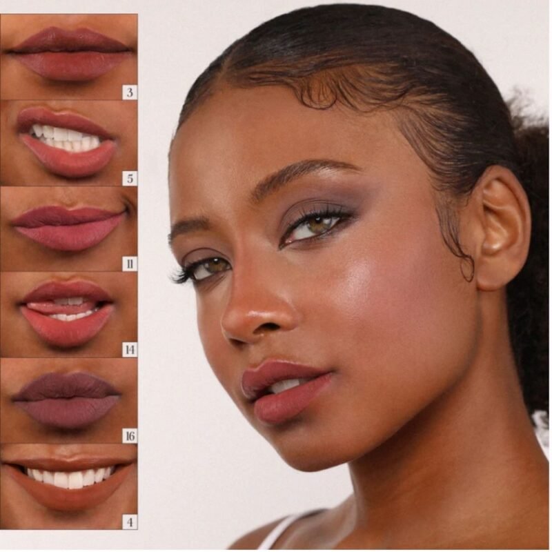 5 Moira Cushion Kiss Lip Cream en 16 Tonos | Labial Cremoso Moira de Acabado Suave Mate para Labios