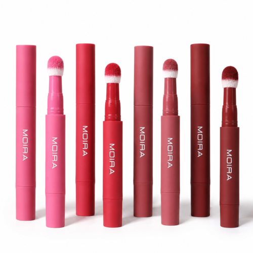Moira Cushion Kiss Lip Cream en 16 Tonos | Labial Cremoso Moira de Acabado Suave Mate para Labios
