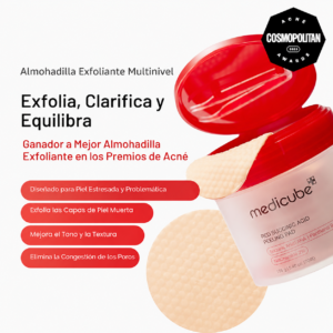 Medicube Red Succinic Acid Peeling Pad 70 Pads | Pads Exfoliantes Coreanos para Poros y Textura