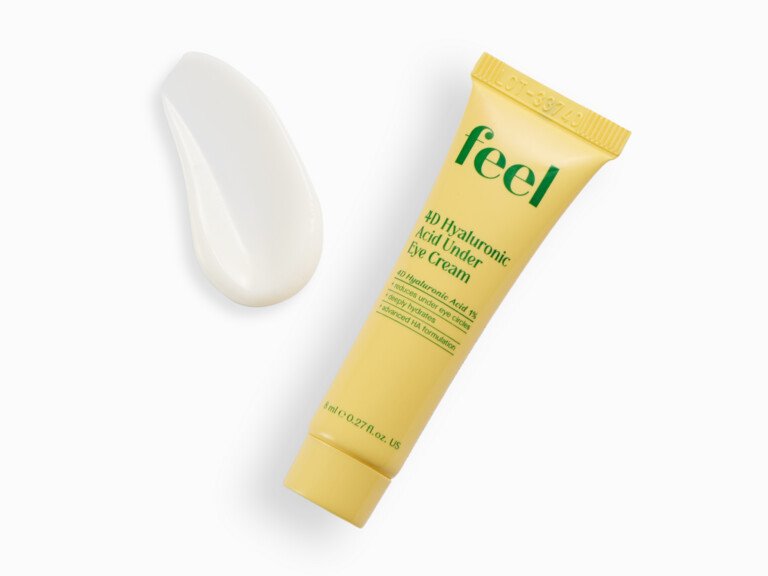 Feel4DHyaluronicAcidUnderEyeCream_Swatch Feel Beauty 4D Hyaluronic Acid Under Eye Cream Mini 8ml | Crema para Ojeras con Ácido Hialurónico
