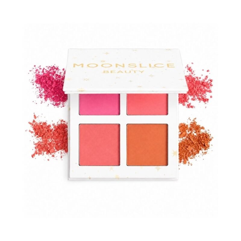 9 Moonslice Beauty Blush Palette | Paleta de Rubores e Iluminadores para Mejillas con Tonos Rosados y Corales